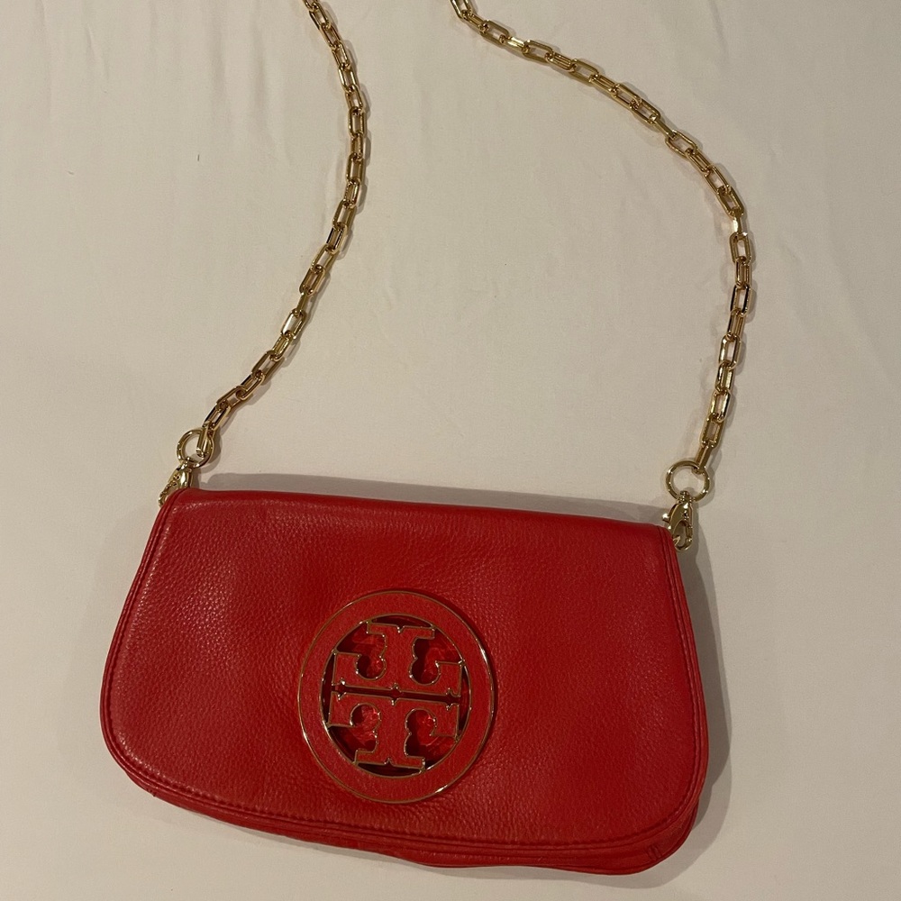 Redish/orange cross body bag